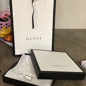 Gucci box and gift bag